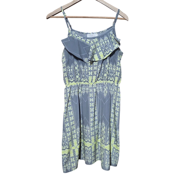 Olive & Oak Gray and Yellow Mini Dress - Picture 3 of 9